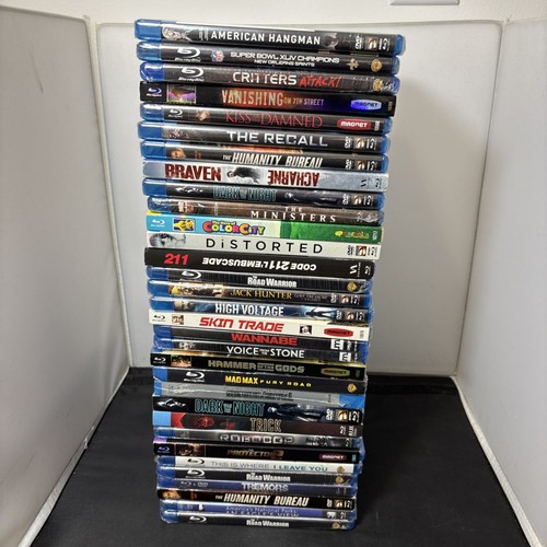 Lot sealed blu - blu, dvds